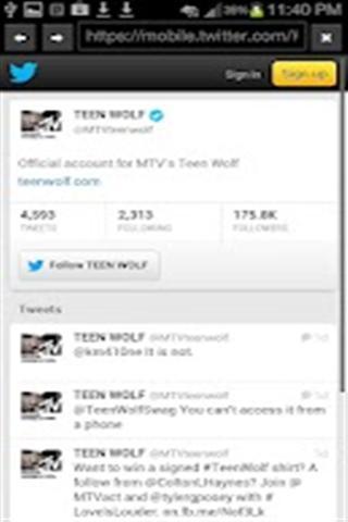 Teen Wolf Fan App截图5