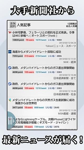 无料で読める新闻〜読売・朝日・毎日・产経・日経新闻・NHK他截图7