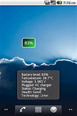 电池容量手机小部件截图2