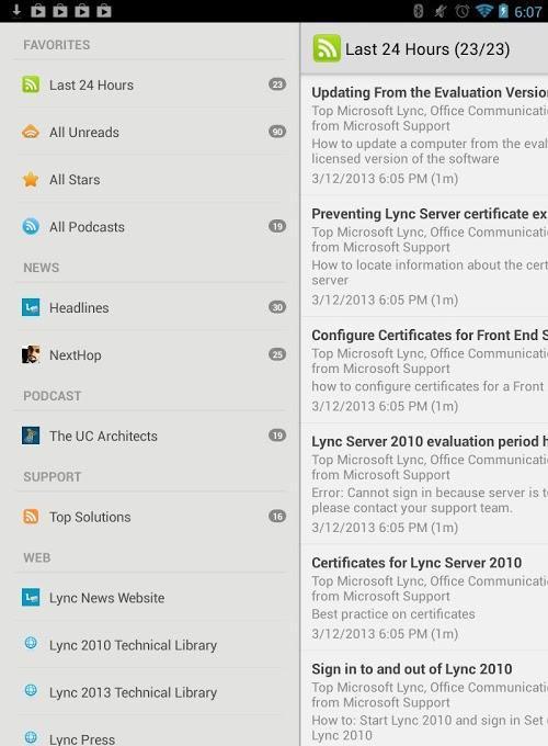 Lync News2013截图1