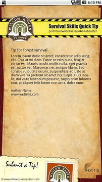 Daily Survival Tip截图