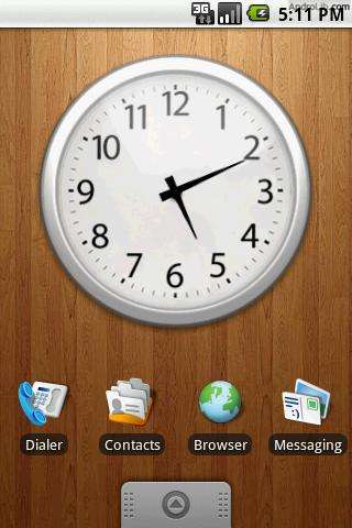 Chrome Clock Widget Large 4x3截图1
