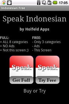 印尼语对话截图