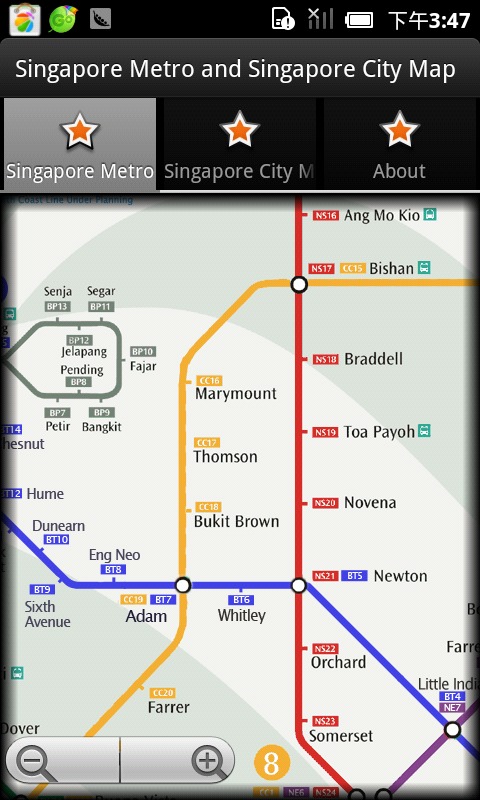 新加坡地图 新加坡地铁截图2