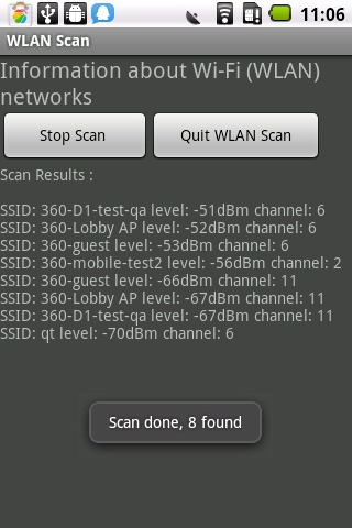 WLAN扫描截图2