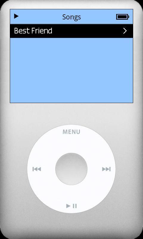 仿iPod音乐播放器截图