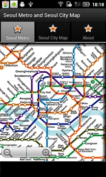 首尔地铁运行图 首尔城市地图截图