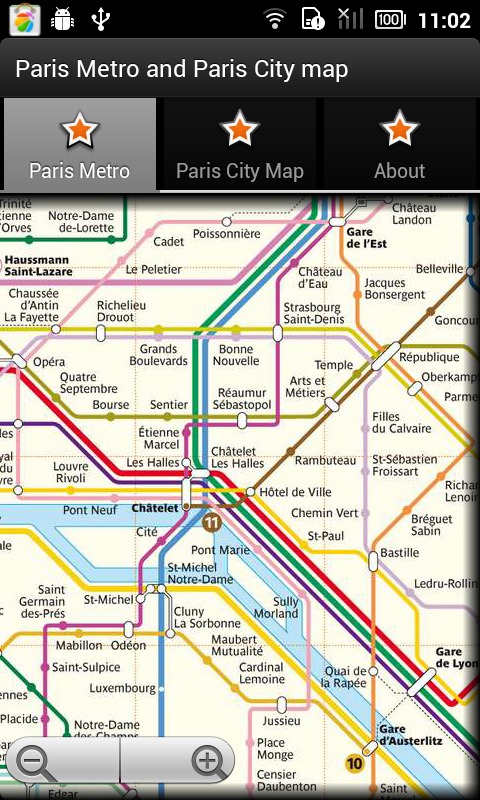 巴黎地铁和巴黎城市地图截图2