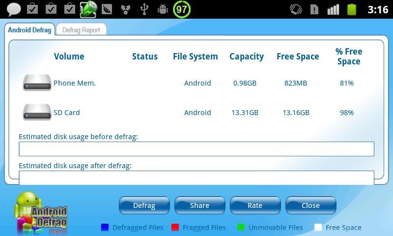 安卓磁盘整理专业版 Android Defrag PRO截图1