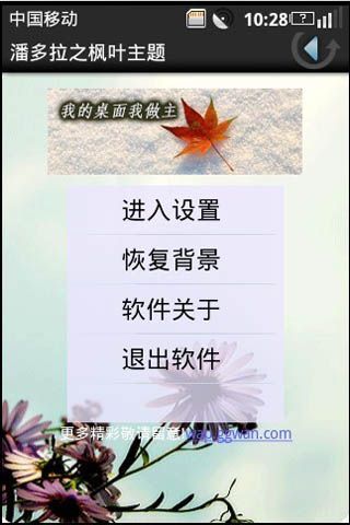 潘多拉之枫叶主题截图1