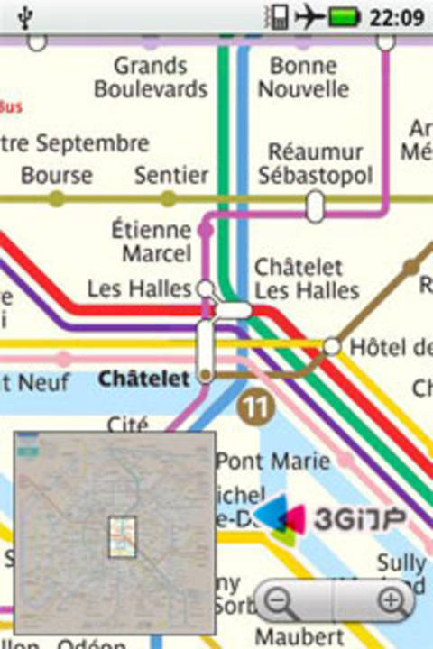 巴黎的地铁地图截图2