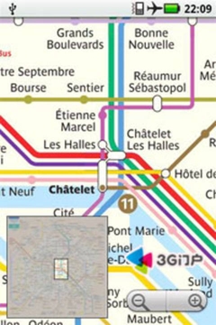 巴黎的地铁地图截图