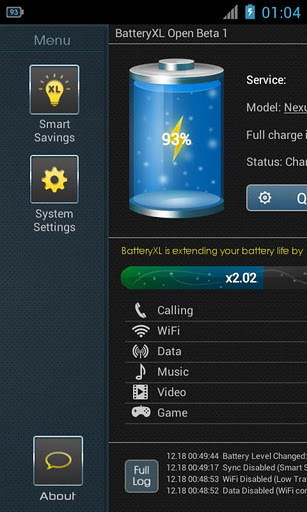 电池节能 BatteryXL-Battery Saver Beta截图1