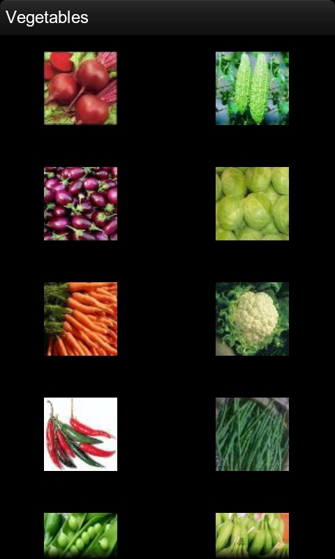 蔬菜名片截图1