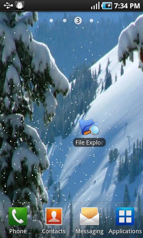 Android雪景壁纸截图1