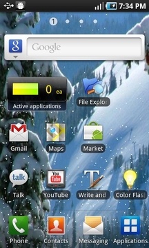 Android雪景壁纸截图