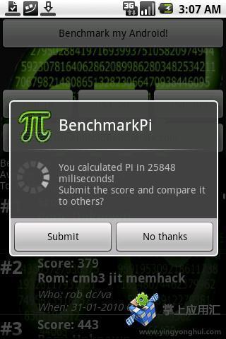 手机性能测试 Benchmark Pi截图