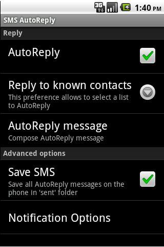 短信自动回复 SMS AutoReply截图1