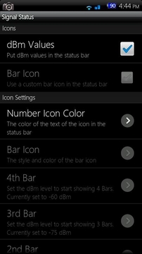 状态栏信号强度显示 Signal Status Bar截图