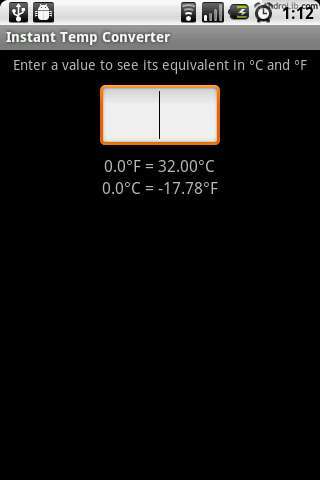 温度换算截图