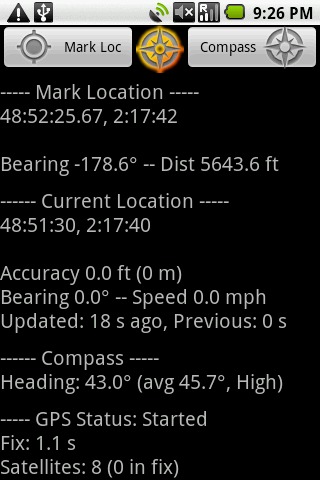 GPS定位 Bearing截图1