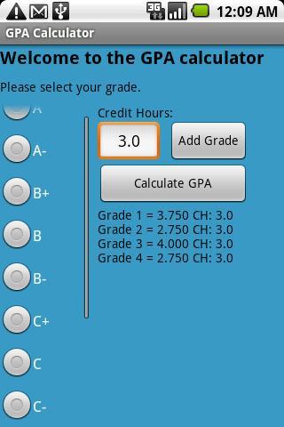 GPA计算器截图1