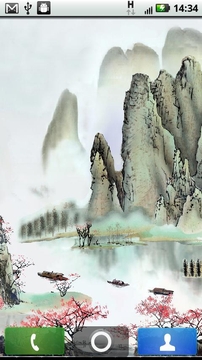 中国山水画动态桌面截图