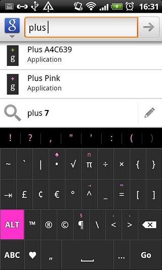 Plus Pink - HD Keyboard Skin截图3