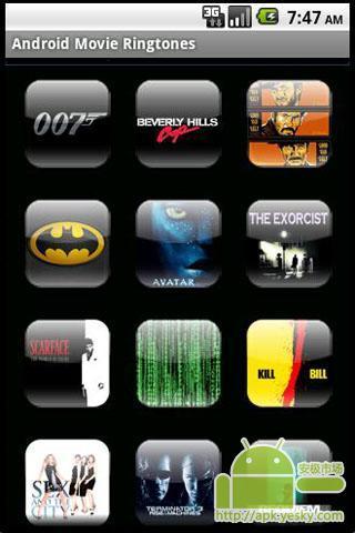 Android 电影铃声截图2