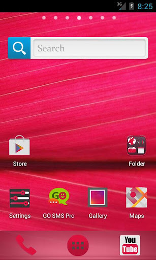 Pink HD GO Launcher Theme截图2