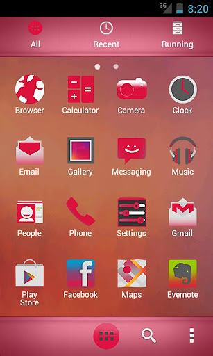 Pink HD GO Launcher Theme截图3