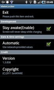 WakeLocker for Galaxy S截图