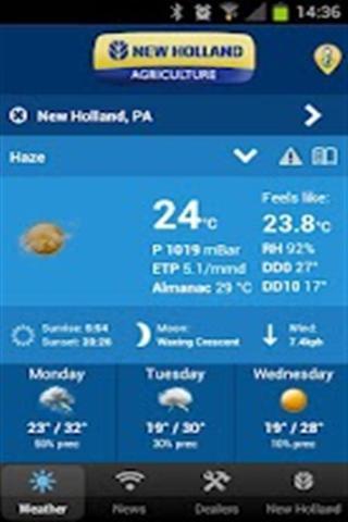 New Holland Farming Weather截图1