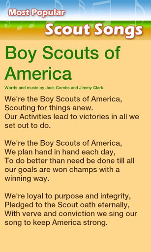 Boy Scout songs截图3