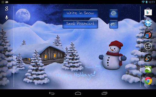 Snowfall World Live Wallpaper截图4