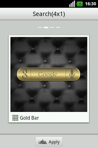 Gold Bar GO Widget截图1