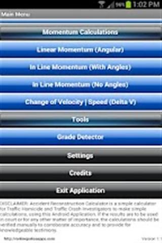 Accident Recon Calculator Demo截图5
