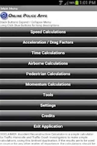 Accident Recon Calculator Demo截图6