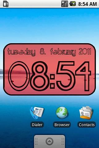 Clock Widget digital截图2