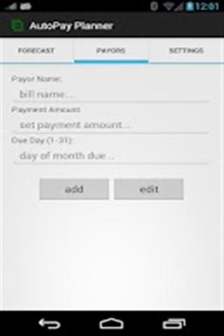 AutoPay Planner (Recurrence)截图2