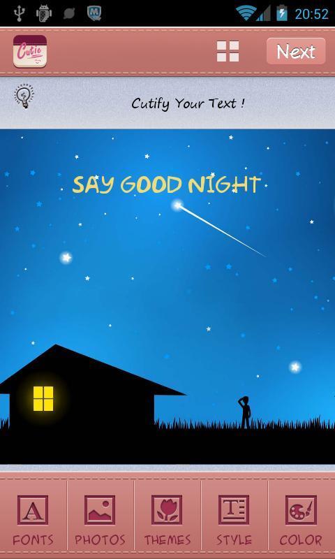 Good night Pack For Textcutie截图3