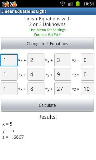 Linear Equations (Light)截图2