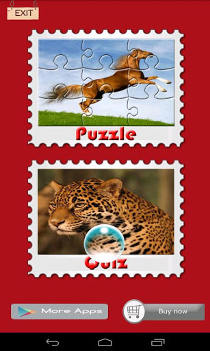 Animal Jigsaw Puzzles and Quiz截图1