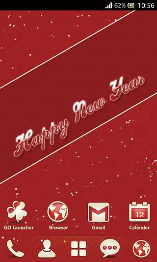 Zh-Red  GO Launcher EX Theme截图4