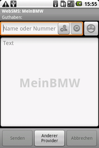 WebSMS: MeinBMW Connector截图1