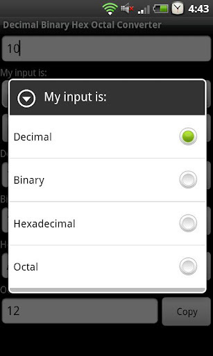 Decimal Binary Hex截图1