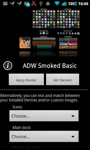 ADW Smoked Basic Theme截图5