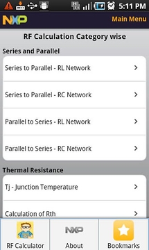 NXP RF Calc截图