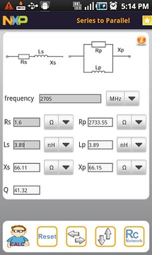 NXP RF Calc截图