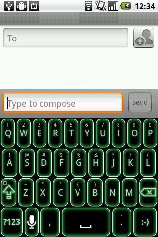 Green Glow Code Keyboard截图1